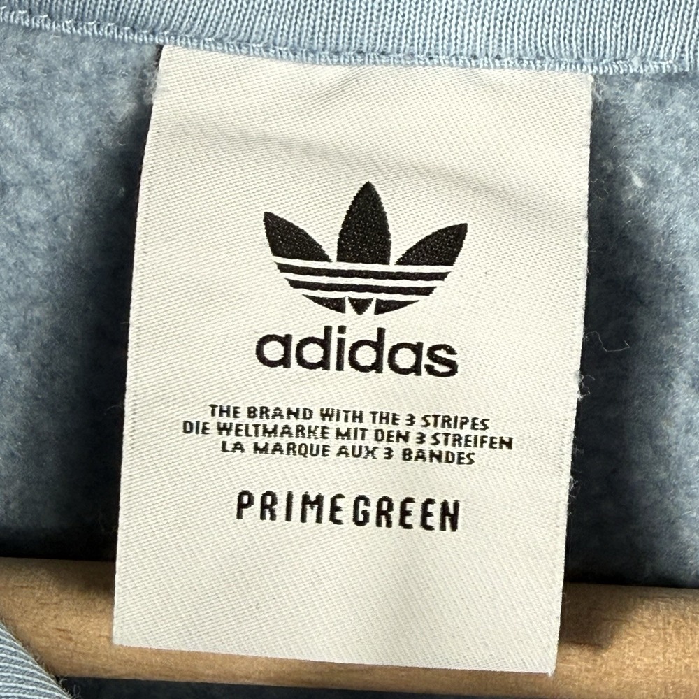 Adidas Originals Sky Blue Trefoil Logo Pullover Hoodie HE7199 Mens Size M - Picture 5 of 8